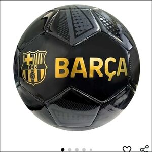FC Barcelona Black and Gold Soccer Ball Authentic COLLECTIBLE